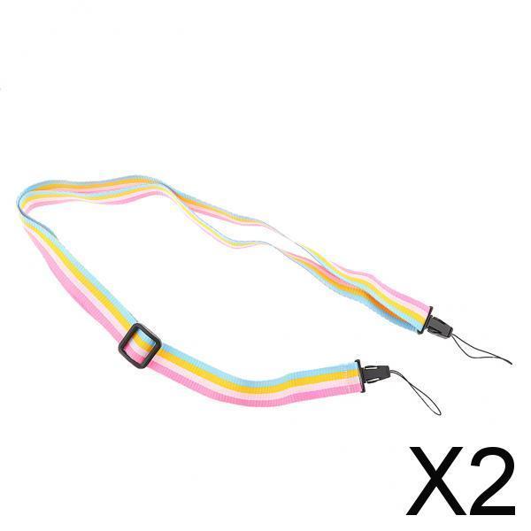 2x Rainbow Camera Shoulder Neck Nylon Strap Belt for Fujifilm Instax Mini