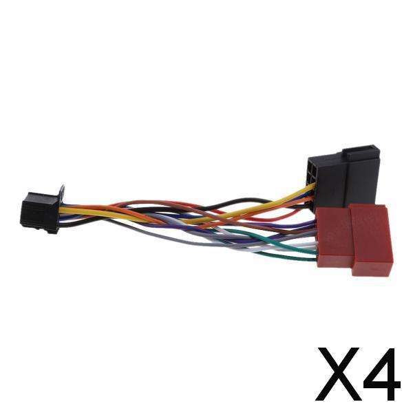 4x16Pin ISO(Female)Radio Receiver Replacement Wire Harness Cable for Pioneer