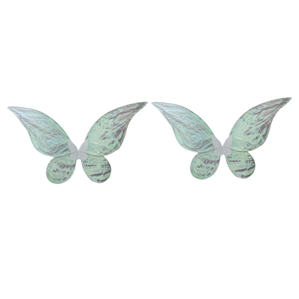 2pcs Shiny Changing Butterfly Angel Fairy Wing Adult Party Fancy Dress
