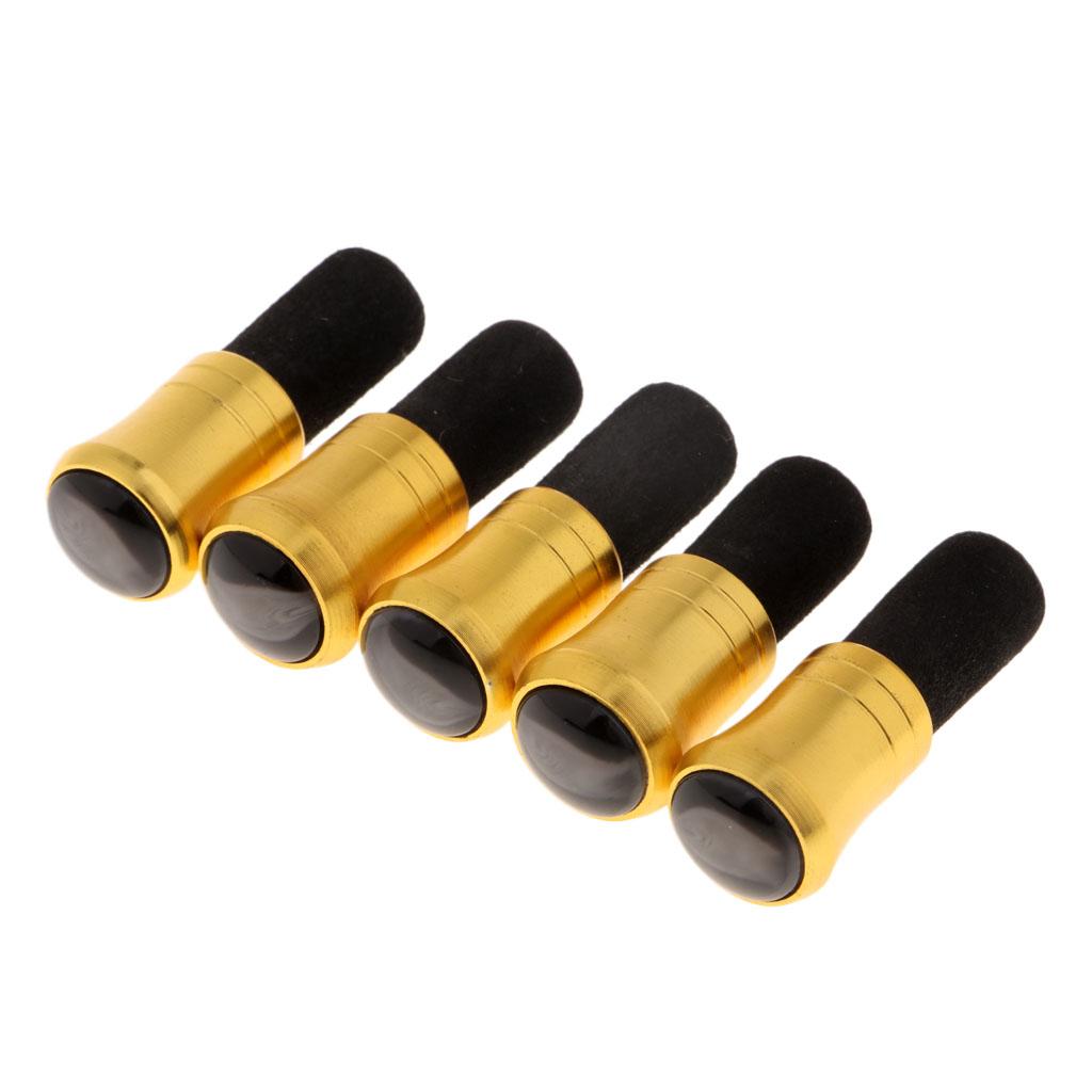 5pcs Fishing Rod Pole Butt Caps Front Cover Stopper End Protector 9mm