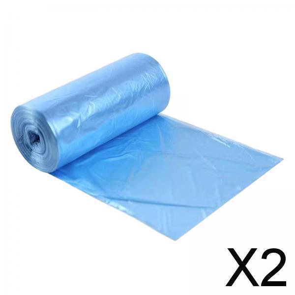 2xBathroom Trash Can Liners Garbage Bin Liners for Restaurant Outdoor Bathroom Blue