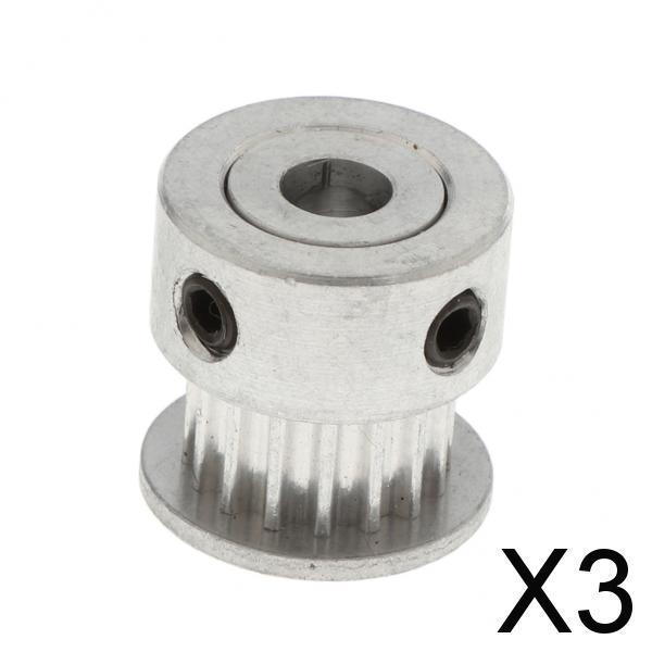 3xStainless Steel 2GT Timing Pulley Belt Gear Wheel Bore for Width Belt 5mm