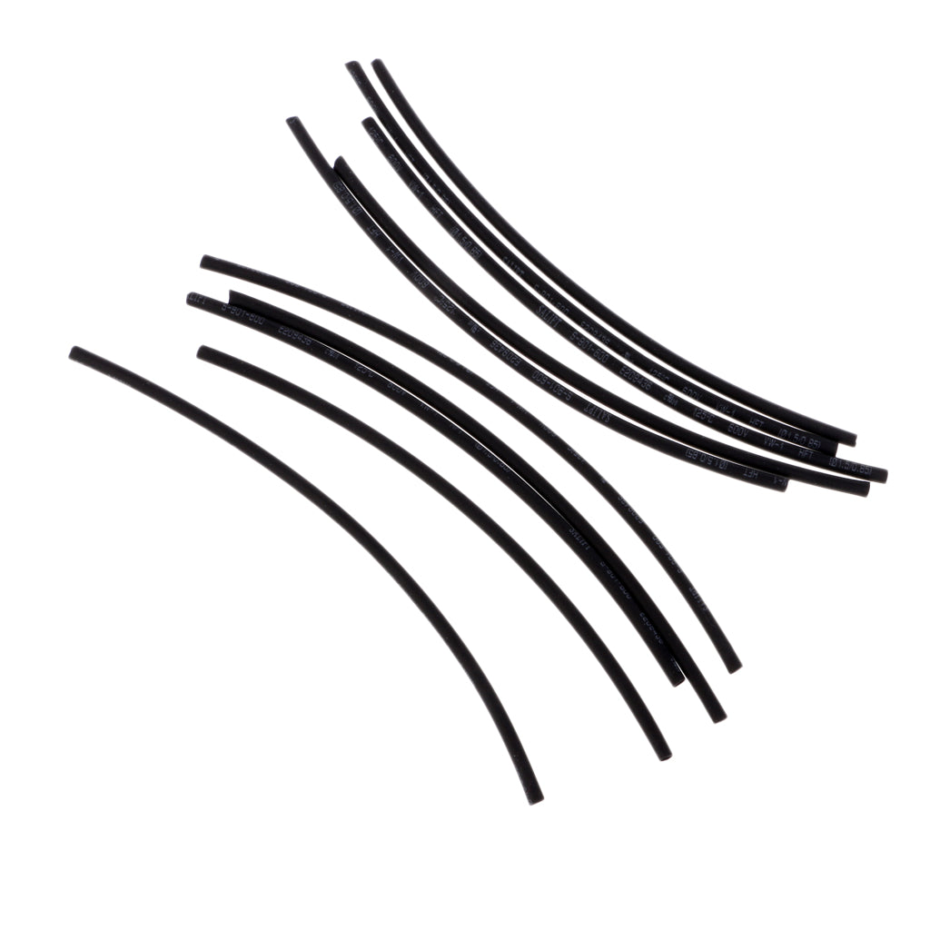10Pcs Fishing Rig Making Heat Shrink Rig Tubes Sleeve Hook Connector Black