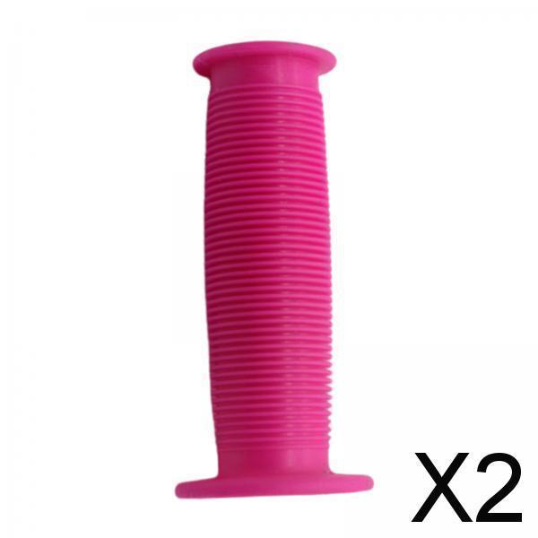 2xBike Handlebar Grip Durable Bicycle Handle Grips for Biking Skateboard Bikes Pink