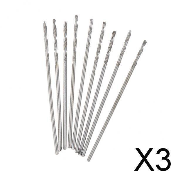 3x10Pieces High-Speed Steel Drill Straight Shank Twist Metal Drill Bit 0.8mm