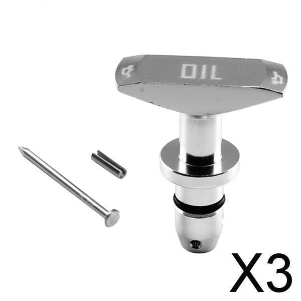 3xSilver Oil Dipstick Pull Handle for 1999-2011 Mustang GT V8 GT500 Engine