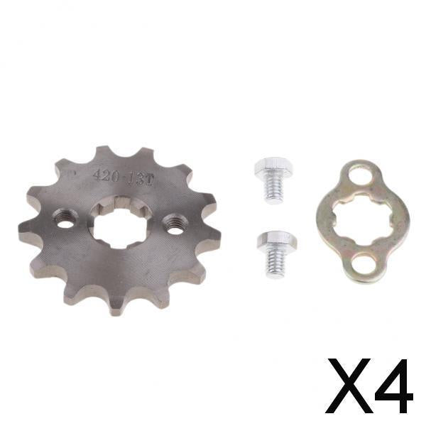 4xTooth Front Engine Sprocket for SDG 110cc 125cc Dirt Bike ATV 420-13T-17mm