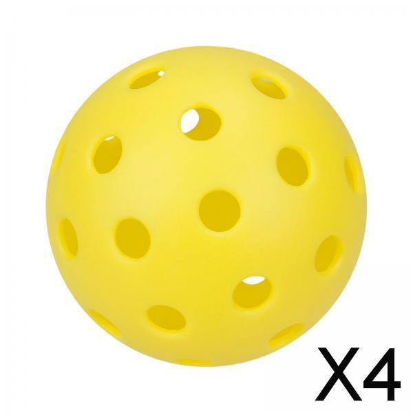4xGolf Balls Airflow Hollow Lightweight Practice Golf Balls for Backyard Yellow