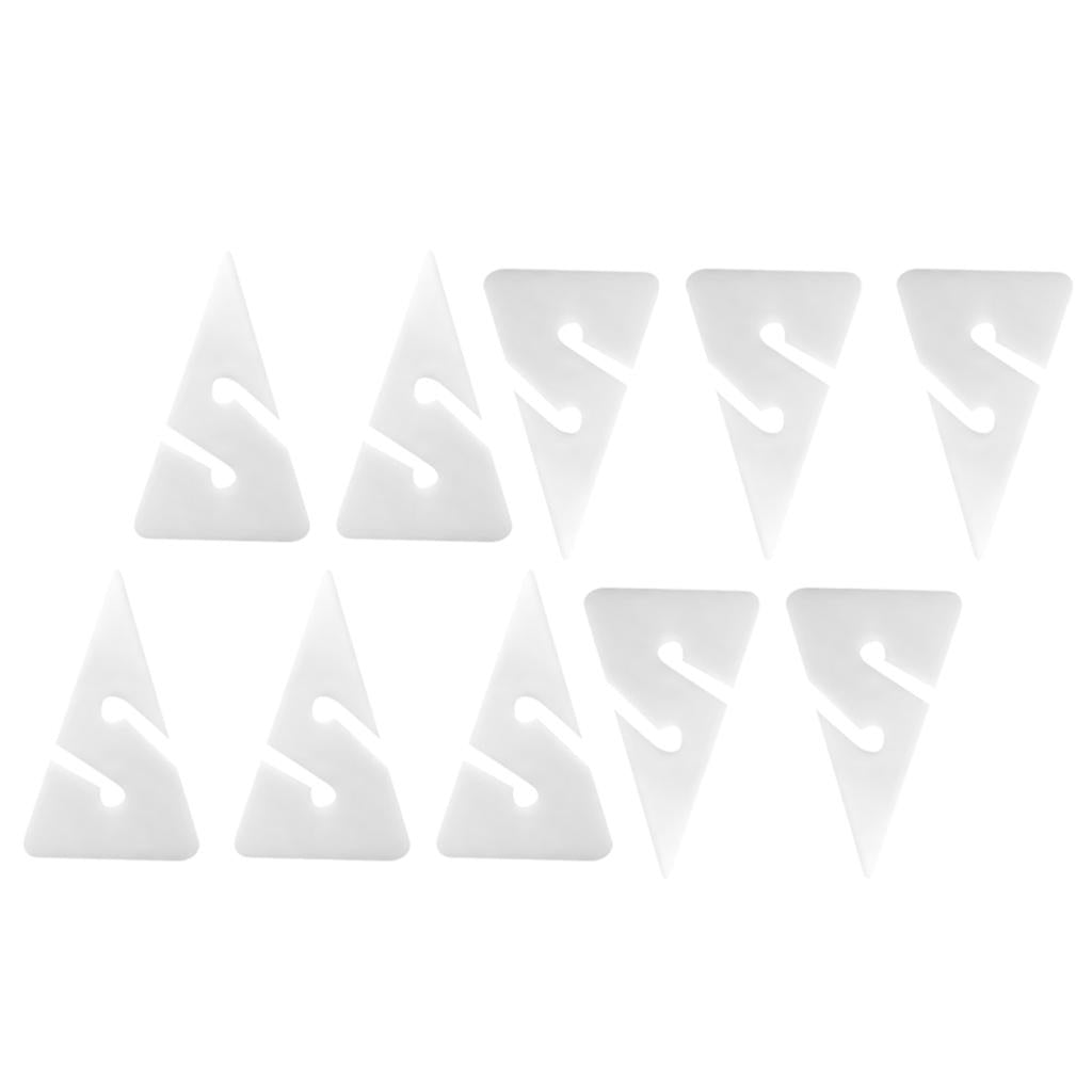 10 Pieces Triangle Line Arrow Marker for Scuba Cave and Wreck Diving White