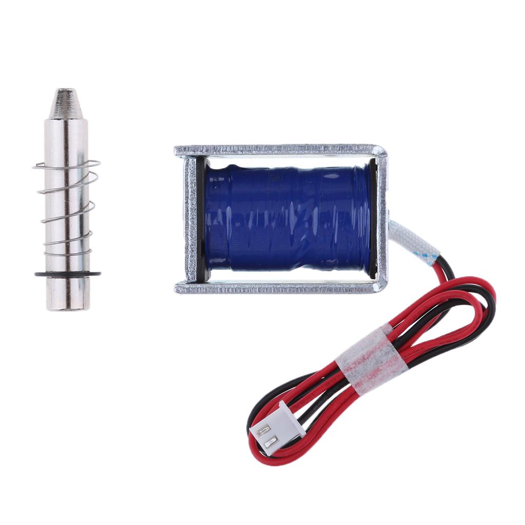 DC 12V 2A Electric Magnetic Push Solenoid Lock for Doors Gates Cabinet