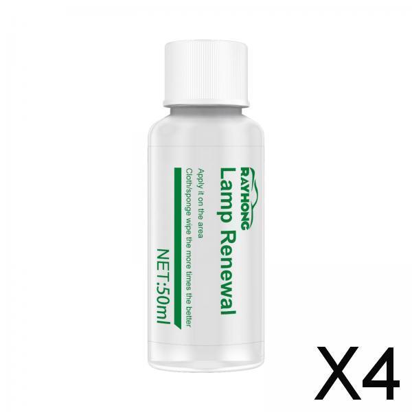 4xHeadlight Polisher Restorer for Lights Car Windows Brake Lights 50ml