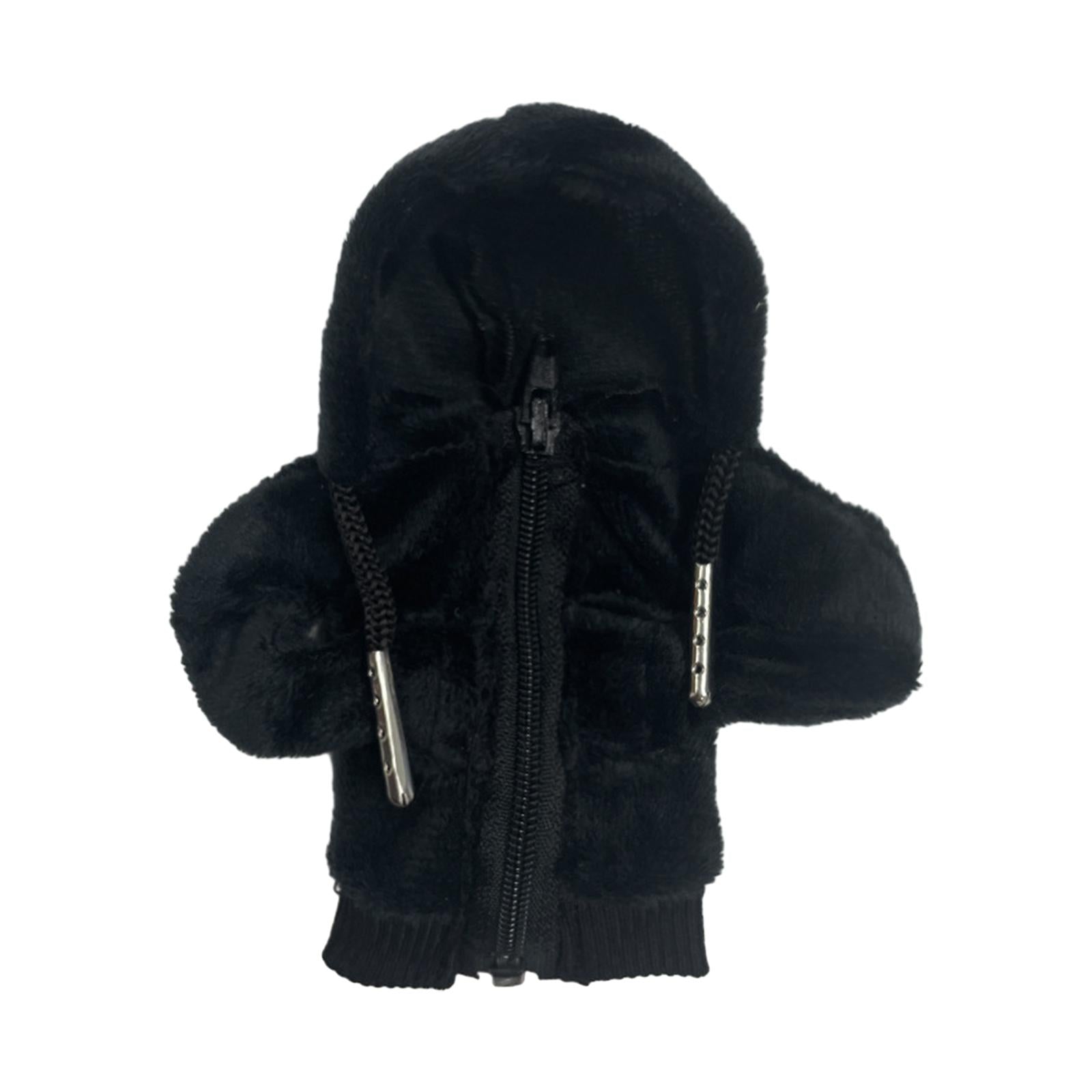 Car Gear Shift Cover Hoodie Soft Funny Fashion Unique Car Shifter Knob Cover Black