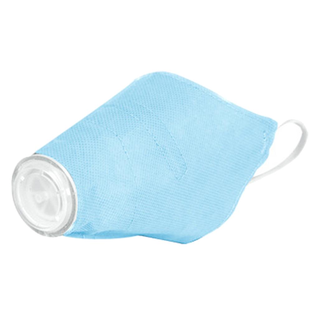 Pet Dog Face Mouth Dust Mask Mouthcover Pet Anti-fog Muzzle w/ Strap Blue S