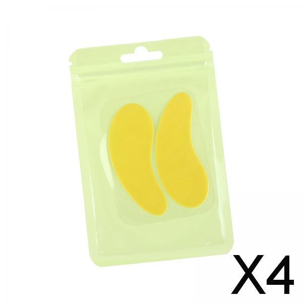 4xEyelash Extension under Eye Pads for Lash Extension Supplies Eyelash Tinting Yellow