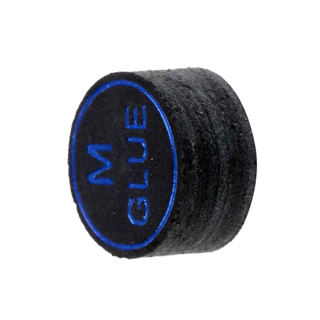 High Quality Pigskin Leather Billiard Pool Cue Tips Black 13mm Medium