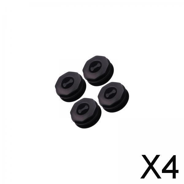 4xPack of 4 Car Floor Mat Clips Sleeve Holder Automobile Accessories Universal Black