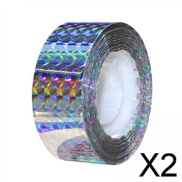 2xBird Scare Tape Ribbon Reflective Keep Birds Away for Goose Pigeon 80m