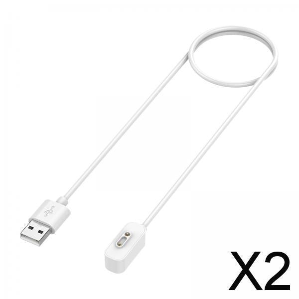 2xSmart Watch Magnetic Charging Cable Portable for x5 x5 Play x4 Parts White