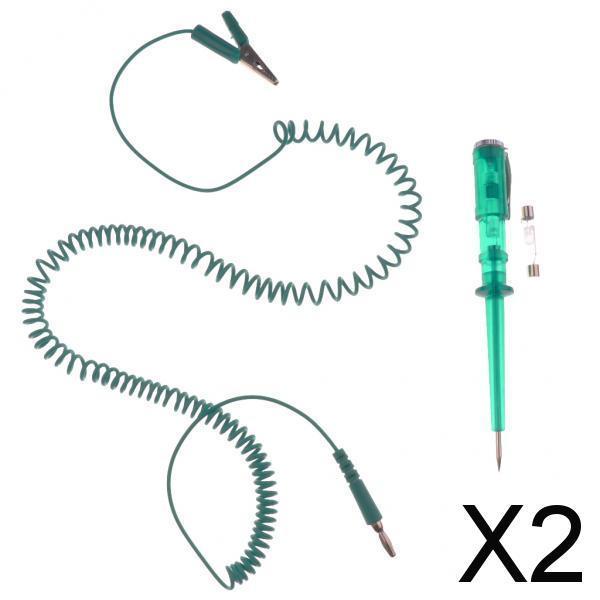 2xCar Circuit Tester Test Pencil Light Led Probe Car Motorcycle DC 6V 12V 24V