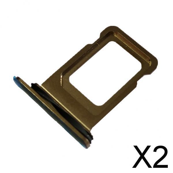 2xSIM Card Tray Slot Holder Replacement Part for iPhone11pro / 11proMax Gold