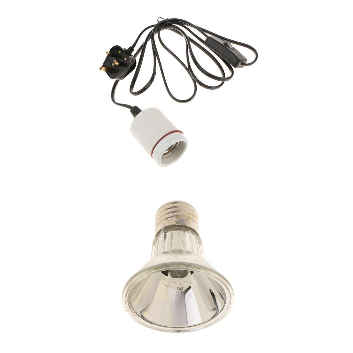 220V E27 Reptile Daylight Heating Lamp Full Spectrum UVA UVB Light-UK 40W