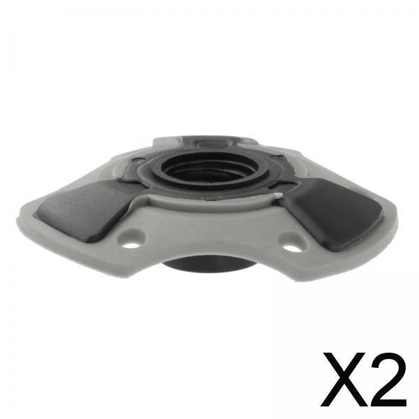 2xTrekking Pole Snow Basket 15mm Screw on Removable Mud Holder Ski Pole Basket Gray
