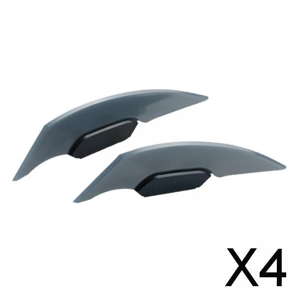 4xMotorcycle Winglet Aerodynamic Spoiler Wing Fit for Electric Motorcycles Gray