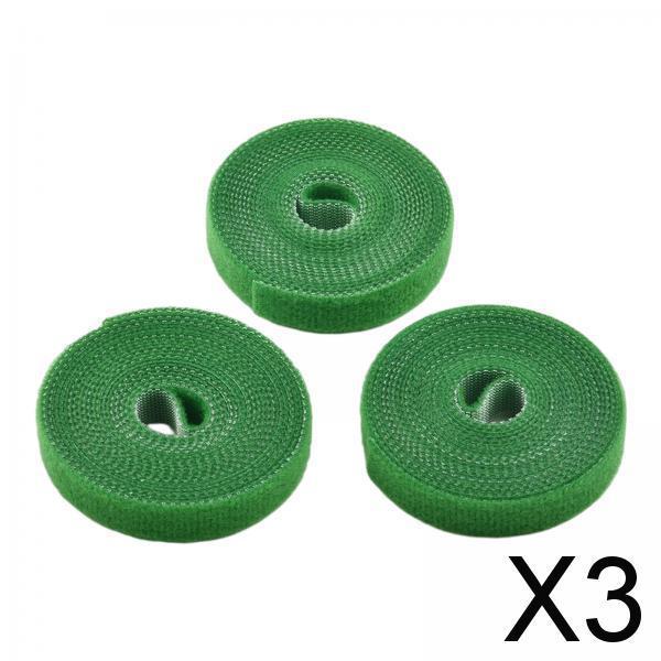 3xNylon Plants Ties Reusable Cane Wrap Cable Ties for Greenhouse Vines 2M