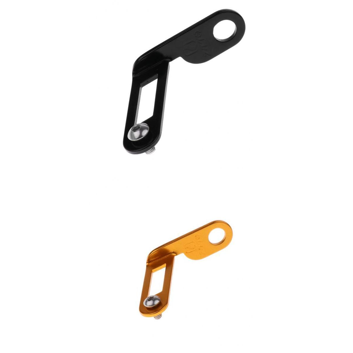 2 Set Bike Number Plate Holder Bicycle Bracket Mount Accessories Black Gold