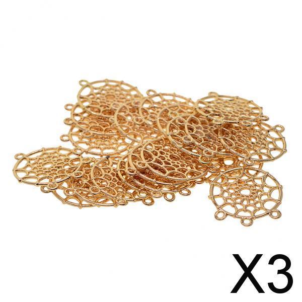 3x20 Pieces Dream Catcher Pendants Charms for Jewelry Making DIY Necklace Gold