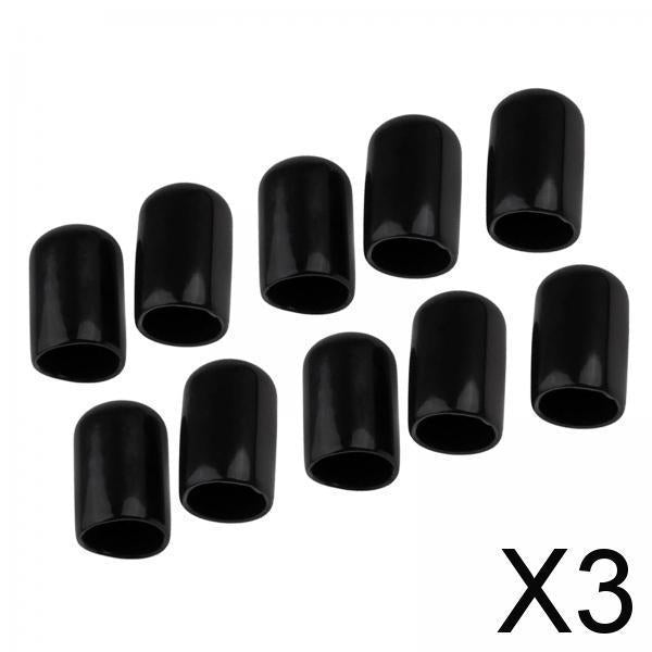 3x10 Pieces Cue Tips Cover Protector 10mm Replacement for Snooker Accessories
