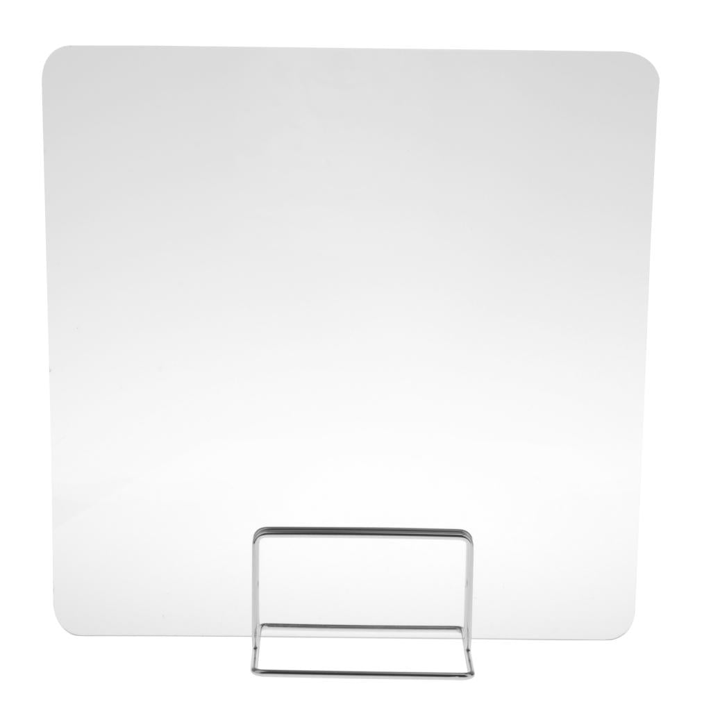 Sneeze Guard Distancing Barrier Desk Shield Portable Lightweight Protect Transparent 40x40cm