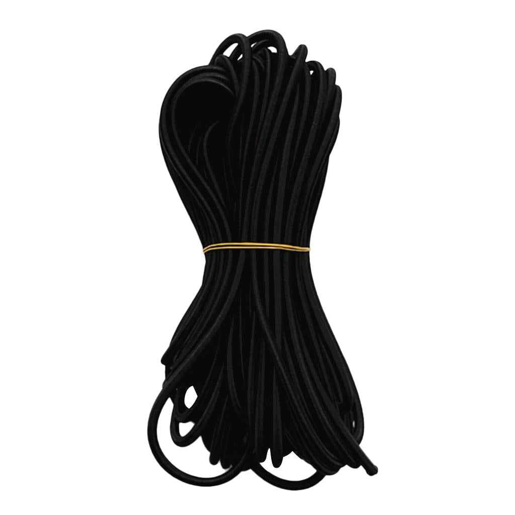 Multifunctional Strong Rubber Elastic Bungee Shock Cord Rope 5mmx2m Black