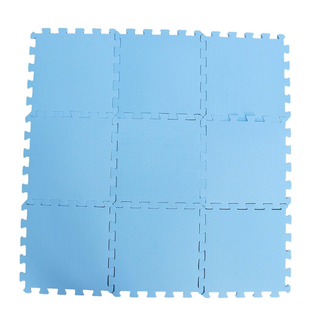 Eva Soft Foam Floor Play mats Interlocking Tiles Kids Nursery Puzzle Blue