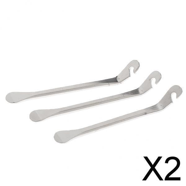 2xMetal Bicycle Mountain Bike Cycling Strong Tyre Puncture Repair Lever Tool