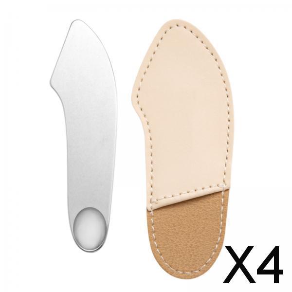 4xMakeup Spatula Easy to Clean Stainless Steel Makeup Mixing Spatula Tool with Bag