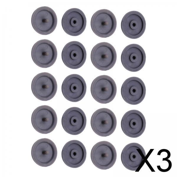 3xSeat Belt Stop Buttons Prevent Seat Belt Buckle from Sliding Down Belt Gray
