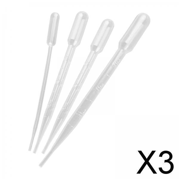 3x4Pcs Transfer Graduated Pipettes Liquid Dropper for Hobby Model Coloring