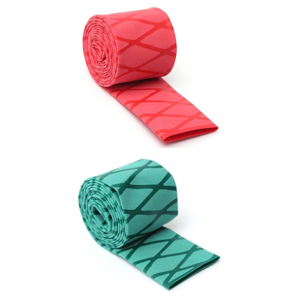 2 Non Slip Heat Shrink Tubing Textured Grip Fishing Rod Racket Sleeve Handle