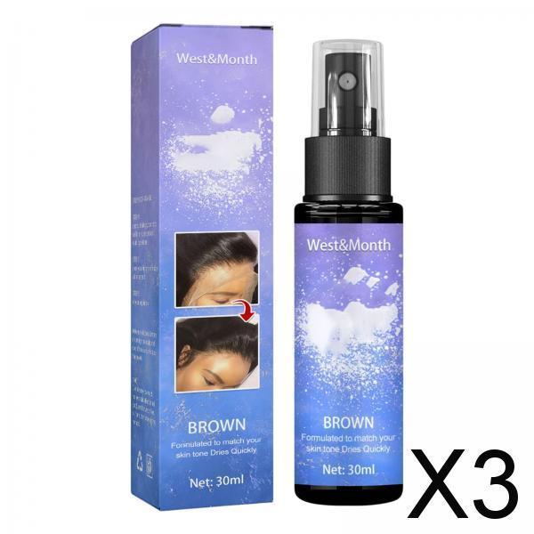 3xLace Tint Spray Natural Look Quick 30ml Matching Skin Tones for Wigs