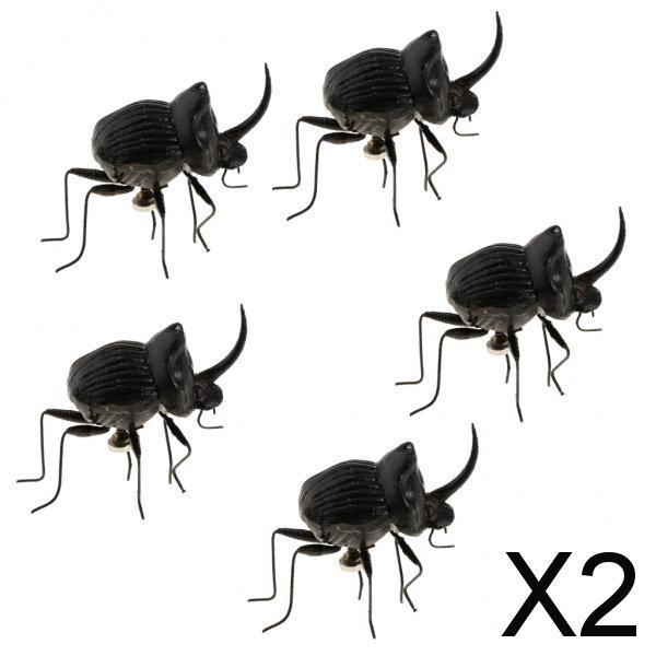 2x5Pcs Simulation Artificial Insect Model Kids Educative Toys Hercules beetle