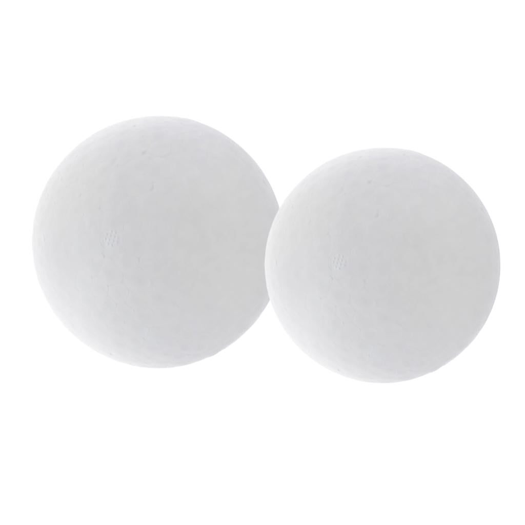 2 Pcs Round Solid Polystyrene Styrofoam Foam Ball Wedding Craft 150 & 200 mm