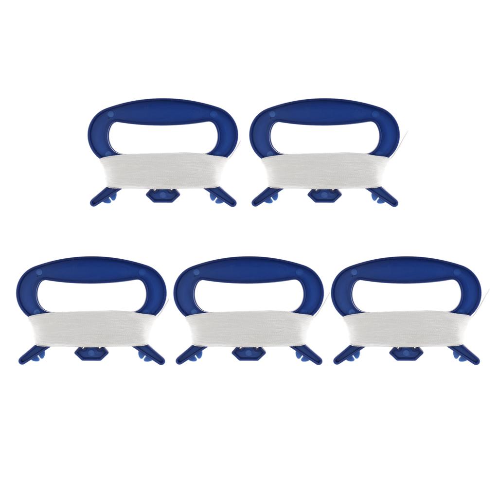 5x 100m Kite Line String Kite Handle D Shape Winder Board Outdoor Toys Blue