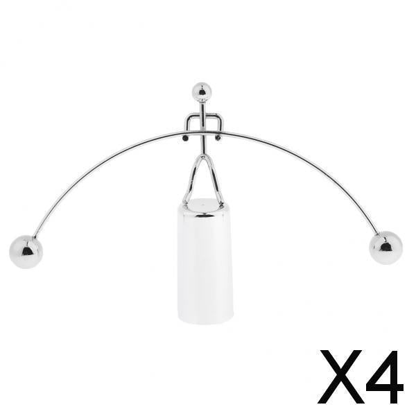 4xFeet Weightlifter Perpetual Motion Balance Toy Metal Figurine Desk Toy