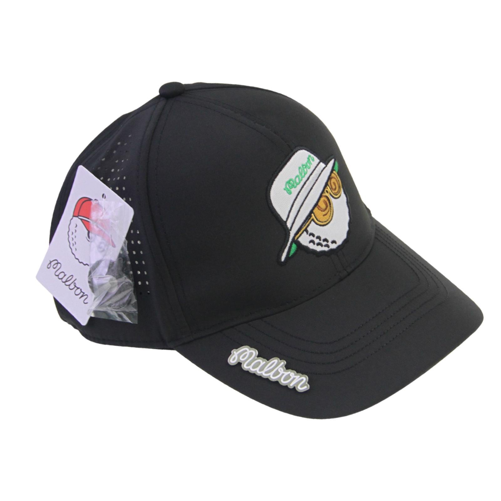 Golf Hat Breathable Adjustable Men Women Golf Cap for Fishing Camping Casual Black