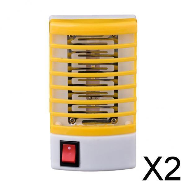 2xElectric Killer Insect Zapper Pest Trap Fly Catcher Lamp Yellow