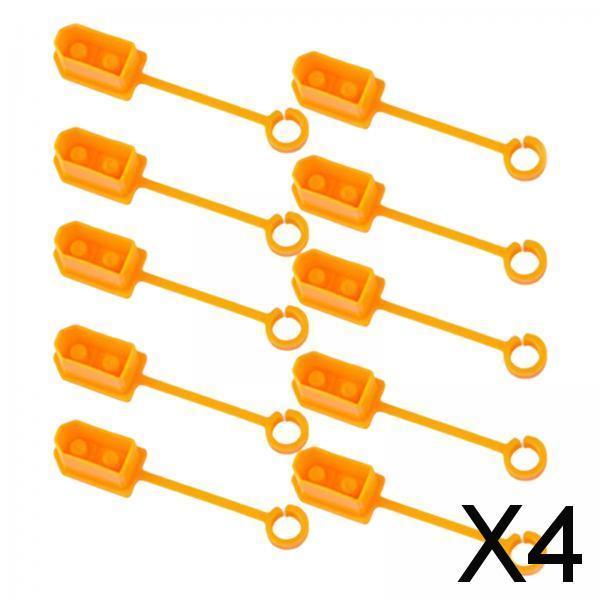 4xXT60 Male Female Plug Dust Protector Shell for Lipo Battery yellow