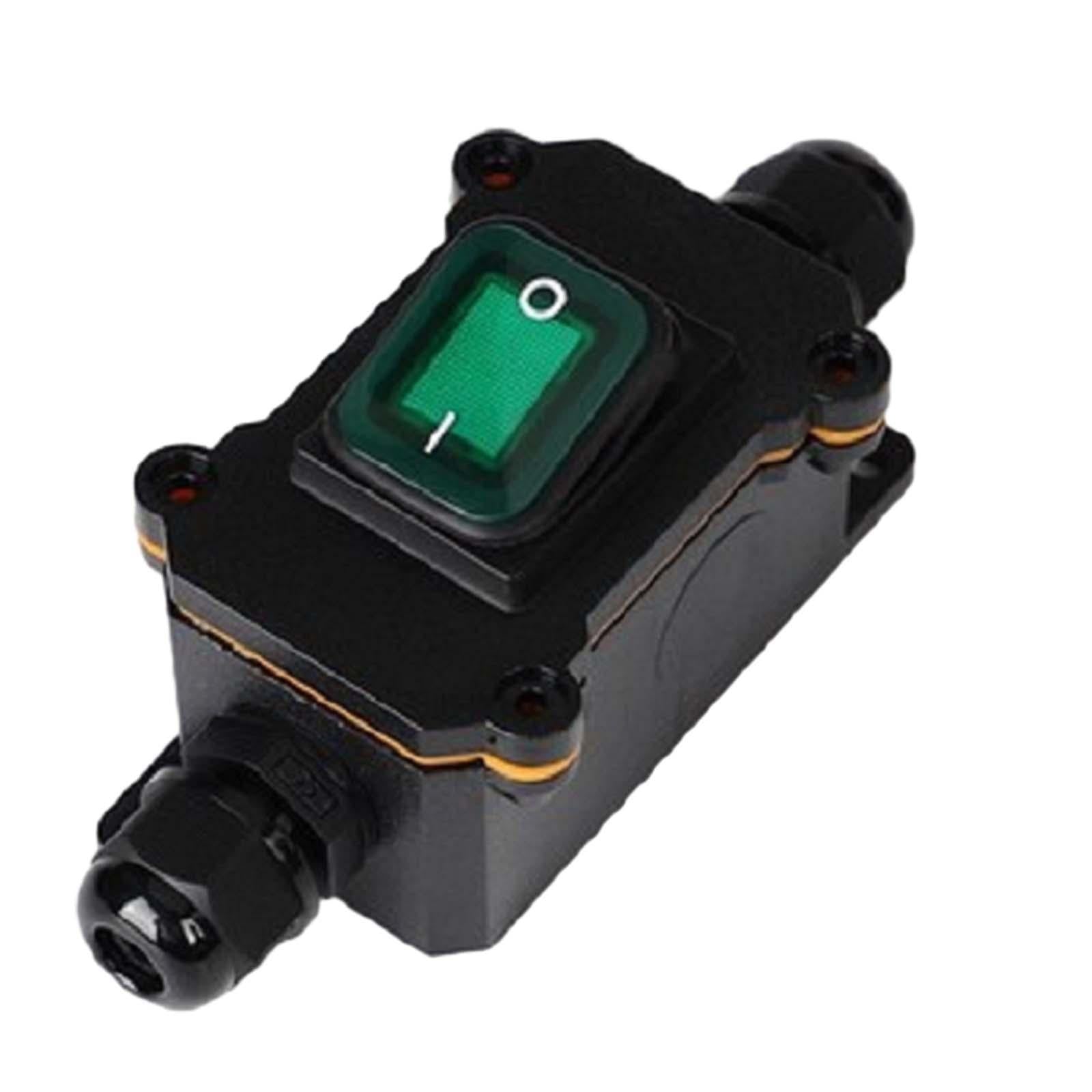 Inline Cord Switch Multiuse Sturdy with Indicator Light for Floor Lamps Green