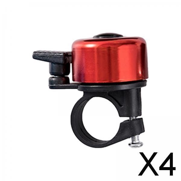 4xBike Bell Easy to Install Bicycle Bell Riding Outdoor Mountain Road Bike Red