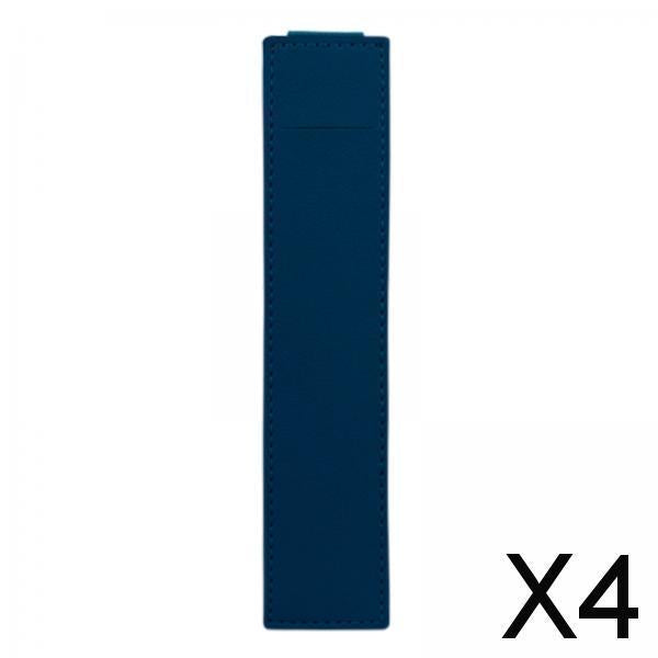 4xElastic Band Pen Holder Pen Sleeve for Hardcover Journals Planners Notebooks Dark Blue